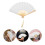 4Pcs Mini Doll Paper Folding Fans Handheld Decorative 4