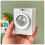 1:12 Dollhouse Mini Rechargeable Washing Machine Rotating DIY Scene Model Decorative Toy 5