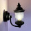 1/12 Miniature LED Wall Sconce Light Black Outdoor Lantern Battery Powered 3