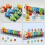 Wooden Train Set for Kids Cognitive Learning Toy 1 Set 4