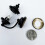 1/12 Miniature LED Wall Sconce Light Black Outdoor Lantern Battery Powered 5