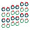 24-teiliges Mini-Weihnachtsbaumkranz-Hängedekorationsset 5