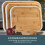 Cooks Professional Cooks Professional 3 Piece Bamboo Chopping Board Set with Stand | White Edging 1