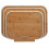 Cooks Professional Cooks Professional 3 Piece Bamboo Chopping Board Set with Stand | White Edging 9