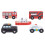 Wooden City Road Vehicles Playset 1
