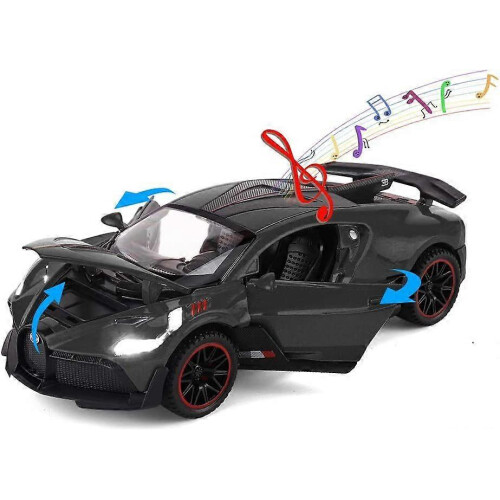 1:32 Bugatti Divo støpt legeringsbil, gave til barn i alderen 3–7 år 2
