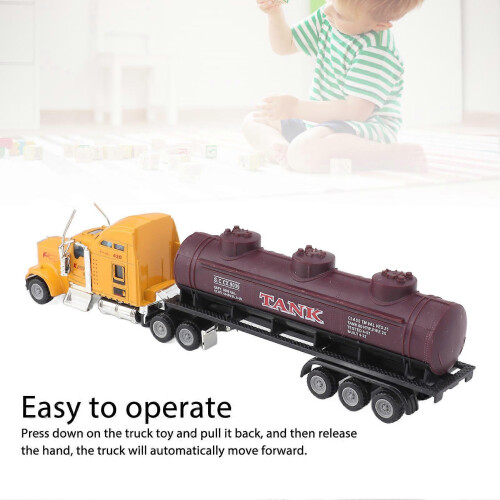 Ny pullback-oljetankertransportmodellleksak för pojkar och barn 2