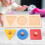 Kids Wooden Geometric Grasping Toy Cognitive Learning B Style 4