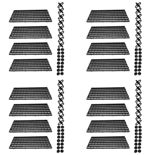 16X Aquarium Teiler Tablett Kunststoffnetz Aquarium Eierbox Licht Diffusor, Aquarium Teiler Filter Boden Isolation
