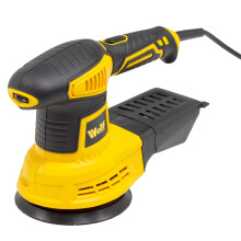 Wolf 125mm Random Orbital Sander, 450W Variable Speed, Wood Finishing & Sanding Tool