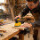 WOLF Wolf 125mm Random Orbital Sander, 450W Variable Speed, Wood Finishing & Sanding Tool 2
