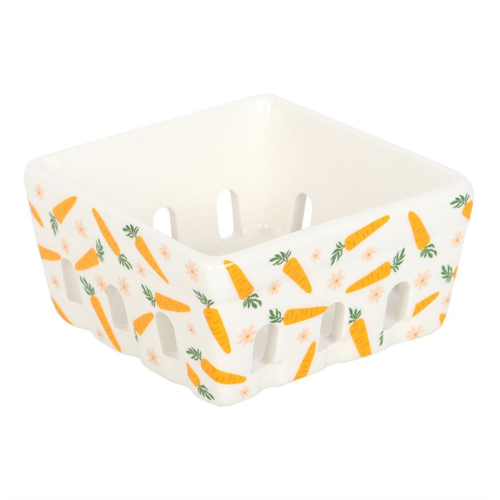 Carrot Patch Ceramic Berry Basket 2
