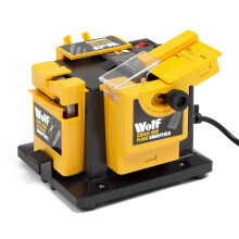 Wolf 65W Multipurpose Bench Sharpener, Workshop Tool Maintenance, Drill & Chisel