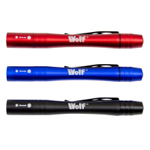 Wolf LED Torch, Slim-Line Pocket Set 3-Pack, Everyday Home Car & Outdoor, 25 Lumens
