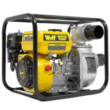 Wolf Petrol Water Pump, 3-inch, Pools Ponds & Flood Water Removal, 6.5HP Self-Priming