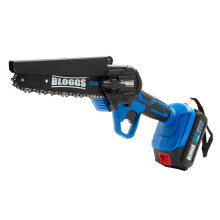 Bloggs 21V Cordless Pruning Chainsaw, One-Handed Branch Trimming, 6-inch Bar Length