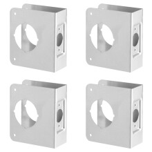 4X Nouvelle Plaque de Renfort de Porte Verrouillable 2-1/8 Pouces, Trou Unique 2-3/8 Pouces, Trou de Plaque Arrière, Renfort de Porte, Réparation à
