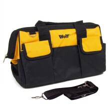 Wolf Tool Bag, 19-inch Heavy Duty, Workshop Storage & Cabin Travel, Reinforced Nylon