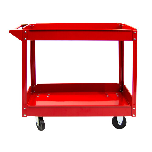 WOLF Wolf 2-Tier Heavy Duty Service Cart, Workshop Garage Tool Trolley, 100kg Capacity 2
