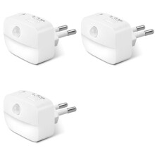3X LED-Nachtlicht in  Motion Sensor Licht Wandlampe für Haus Gang WC Flur Treppe Schlafzimmer Nachtlampe EU-Stecker