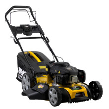 Wolf Petrol Lawnmower, 20" / 51cm Working Width, Self-Propelled Lawn Mower, 196cc Engine, 4-in-1 Cutting, 60L Grass Bag