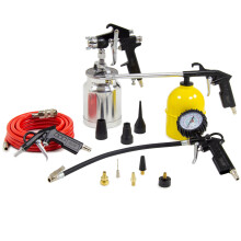 Wolf 13-Piece Air Spray & Inflator Kit, Workshop Spraying Inflating & Cleaning Tasks