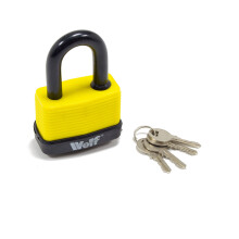 Wolf Padlock, 65mm Heavy Duty, Hardened Steel Shackle, Gate Shed & Outdoor Security