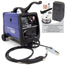 Wolf MIG Welder, Pro 150T, Gas & No-Gas Convertible, Workshop & Trade, 30-135A DC