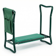 Wolf 2-in-1 Folding Garden Kneeler & Seat, EVA Pad, Steel Frame, 100kg, with Tool Bag