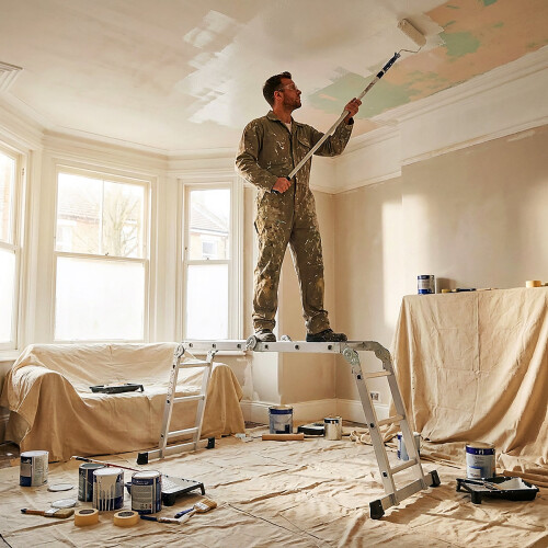 WOLF Wolf 11-in-1 Combination Ladder, 3370mm Aluminium Folding, 150kg Load, EN131 Rated 1