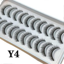 (Y4/10 pairs) False Eyelashes 10 Pairs False Eyelashes Natural Little Demon Eyelashes
