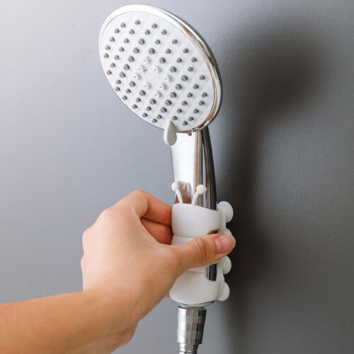 Punch-Free Shower Bracket Shower Nozzle Suction  Bathroom Shower Rack