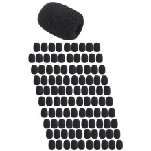 100 Pieces Foam Microphone Windscreen Mic Cover Foam Protection for Small Lapel and Headset Microphones