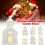 (One size, E) Ceramic White Christmas Village Houses Light Up LED Lighted- H4Z3 1