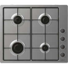 Candy CHW6LBX Idea Built In 60cm 4 Burners Stainless Steel Gas Hob