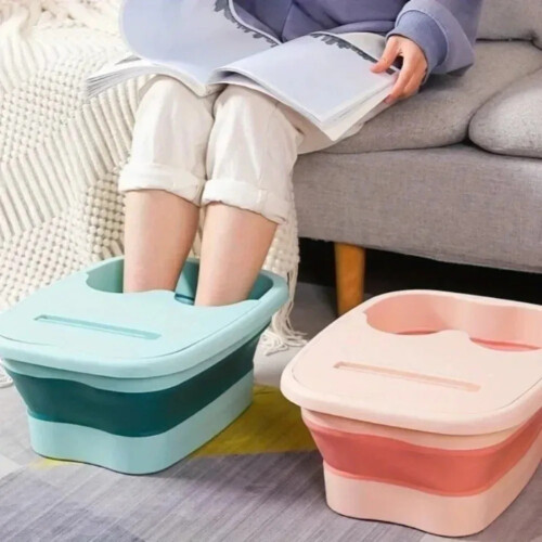 1 Pcs Foldable Footbath Massage Bucket Soaking Bucket