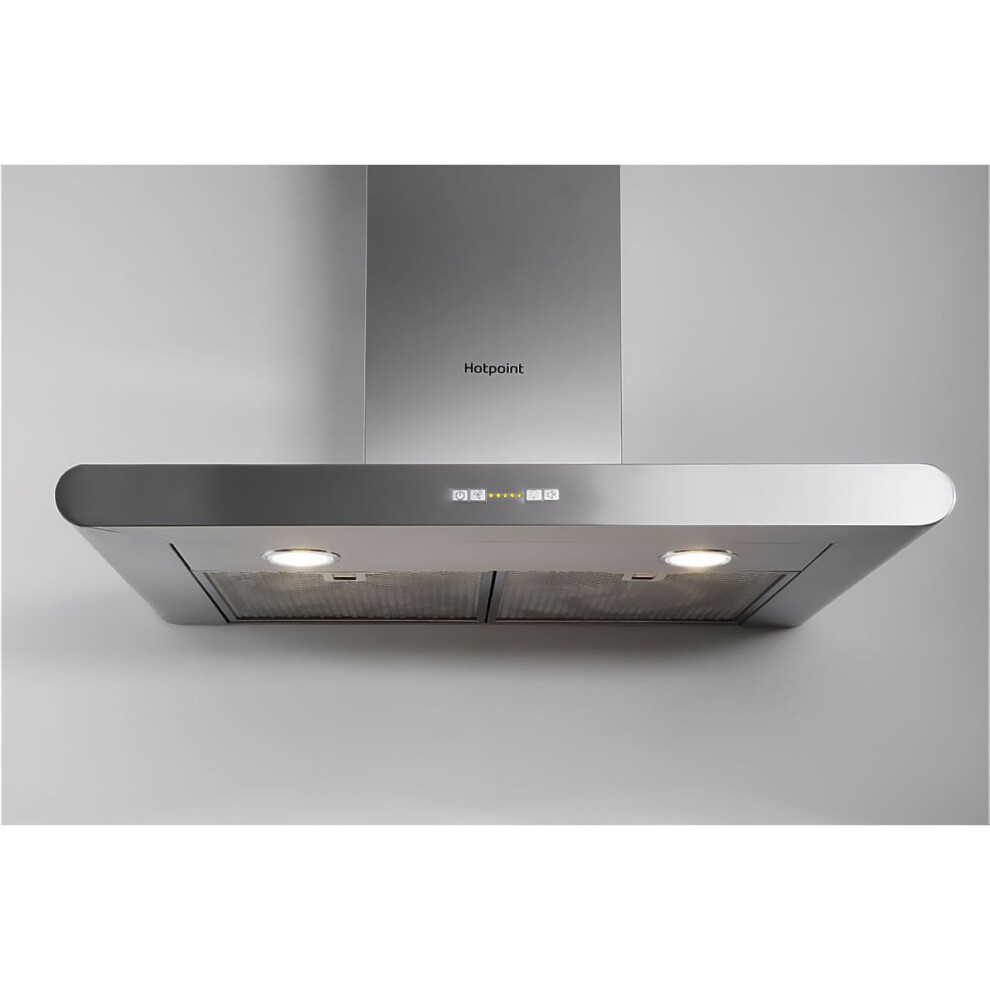 Photos - Other Accessories Hotpoint-Ariston Hotpoint PHC77FLBIX Built In 70cm 3 Speeds Chimney Cooker Hood Stainless Steel 