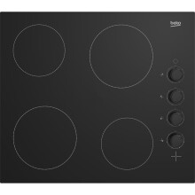 Beko HIC64102 58cm 4 Burners Ceramic Hob Black