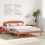 VidaXL vidaXL Bed Frame with Headboard Wax Brown 160 x 200 cm Solid Pine Wood 5