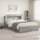 VidaXL vidaXL Headboard Cabinet with Storage Grey Sonoma Engineered Wood 5