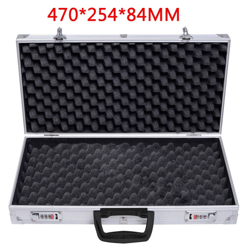 Aluminium Boxs Secured Pistol Gun Cases Storage Lockable Flight Case Foam Tool 1