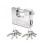 94mm Heavy Duty Padlock High Security Shipping Container Chain Pad Lock &10 Keys 1