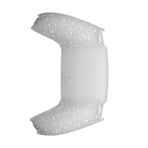 2X Bottom Back Shell Non-Slip Rear Housing Game Improvement Replacement Parts for PS5 Controller White 2
