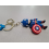 Marvel Captain America Superhero 3D Effect Large Keychain Keyring 2