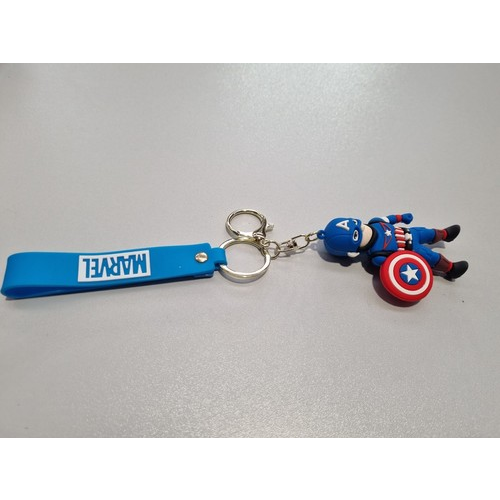 Marvel Captain America Superhero 3D Effect Large Keychain Keyring 2