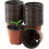 100 Pack 10cm Plastic Plant Pots, Reusable Seed Seedling Pots Plants 1