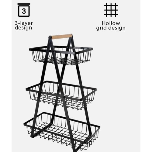 Fruit Stand Fruit Bowl, 3-Tier Fruit Basket, Fruit Bowl, Bread Basket 2