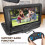 Portabl DVD Player with 9" Large HD Swivel Screen DVD CD TV Format USB SD Remote 10