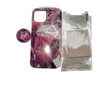 Print Marble TPU Case For iPhone 12 Pro Max in Purple
