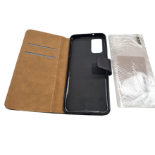 PU Leather Phone Case For Samsung S20 Plus Black with Card Slots